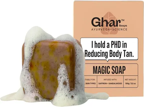 Ghar soap, Ghar Sandalwood soap, Ghar Saffron soap, sandalwood soap, saffron soap, sandalwood and saffron soap, handmade soap, paraben free soap, bath soap, natural bath soap, herbal soap, soap for daily use, sandalwood bath soap, saffron bath soap, handmade bath soap, paraben free bath soap, soap for glowing skin, sandalwood soap for skin, saffron soap for skin, traditional Indian soap, natural skincare soap, skin cleansing soap, gentle bath soap, moisturizing bath soap, beauty soap, body cleansing soap, soap for men and women, daily bathing soap, premium bath soap, natural beauty soap, Ghar handmade soap, Ghar beauty soap, sandalwood skincare, saffron skincare, turmeric and sandalwood soap, Indian handmade soap, fragrant bath soap, aromatic soap, soap for fresh skin, bath care products, body care soap, skincare essentials, natural skincare products, soap for everyday bathing, sandalwood fragrance soap, saffron enriched soap, paraben free skincare, herbal bath products, handmade skincare products, Amazon bath soap, affordable skincare soap, EFD BestBuy.